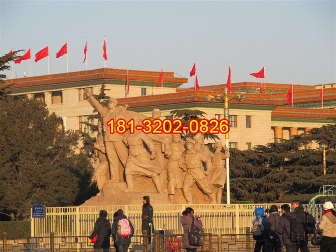 紅軍石雕，廣場景觀石雕 (2)